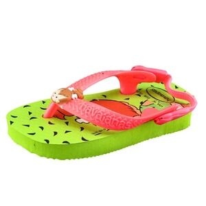 Havaianas Toddler Girls 4 Medium Pink Flip Flop Synthetic